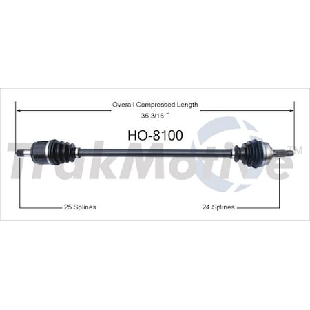 Surtrack Axle Cv Axle Shaft, Ho-8100 HO-8100